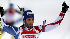 DOBRÉ STÍBRO. Martin Fourcade má radost ze zisku stíbrné medaile ze