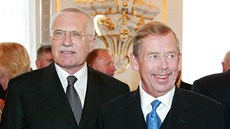 Václav Klaus a Václav Havel