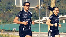 Maratónec Matías Anguita Carrión při tréninkovém běhu. Maratónec Matías Anguita Carrión při tréninkovém běhu.