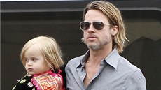 Brad Pitt s dcerou Vivienne (2011)