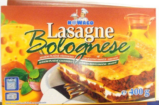 Kontroloi odhalili koské maso ve výrobku Lasagne Bolognese od firmy Nowaco. 