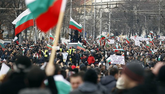 Jedna z nejvtích demonstrací se konala v Sofii. Bulhai se ale mli sejít i v