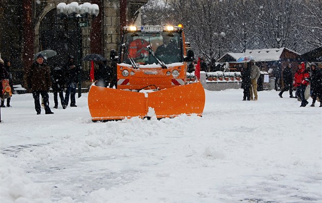 Úklid na Staromstském námstí