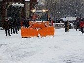 Úklid na Staromstském námstí