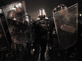 Protesty v Bulharsku proti vysokm cenm elektiny (19. nora 2013)