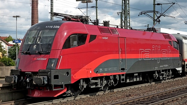 Chlouba rakouskch eleznic, souprava RailJet