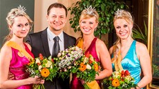 Veronika Černá (vpravo) spolu s dalšími úspěšnými účastnicemi soutěže Miss... Veronika Černá (vpravo) spolu s dalšími úspěšnými účastnicemi soutěže Miss...