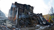 Zbytky domu, který rozmetaly exploze, v prbhu druhé poloviny února a bezna zmizely. Na pozemku vznikne pietní místo.