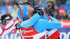 Startovní pole druhé ze semifinálových jízd sprintu tým na svtovém ampionátu ve Val di Fiemme, kde startovali i etí reprezentanti Duan Koíek a Ale Razým.