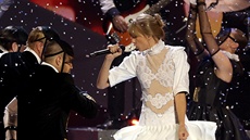 Zpvaka Taylor Swiftová na Brit Awards 