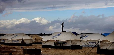 Tábor pro syrské uprchlíky v Jordánsku