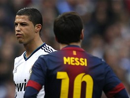 Cristiano Ronaldo z Realu Madrid a Lionel Messi z Barcelony - dv nejvtí