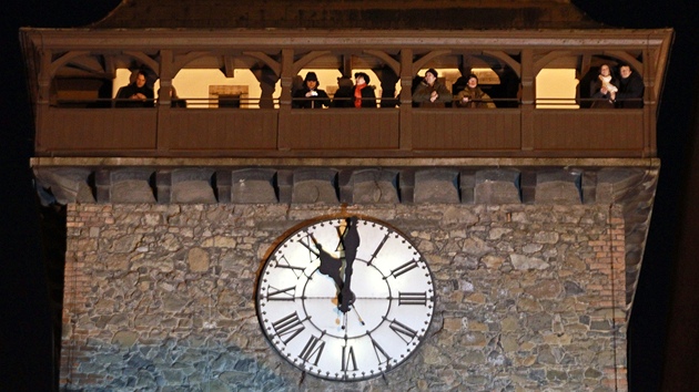 Zelen brna. Dominanta Pardubic dostala dnen podobu v roce 1538 za Jana z Perntejna. Souasn hodiny se pak na 59 metr vysok stavb objevily v roce 1896. Foto: Michal Klma, MAFRA