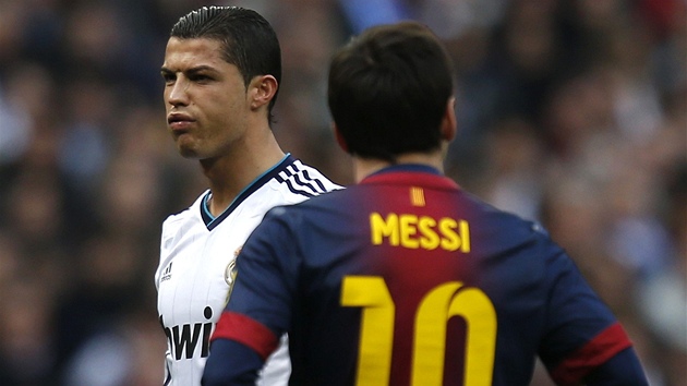 Cristiano Ronaldo z Realu Madrid a Lionel Messi z Barcelony - dv nejvtí