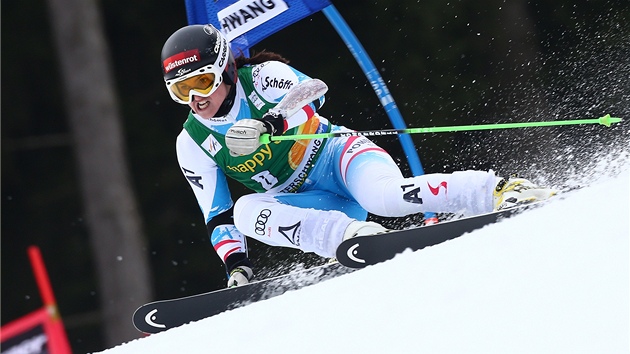 Rakuanka Elisabeth Grglov pi obm slalomu v nmeckm Ofterschwangu.