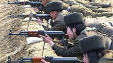 Cviení severokorejské armády (8. bezna 2013)