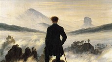 Caspar David Friedrich: Poutník nad moem mlh (1818). Caspar David Friedrich
