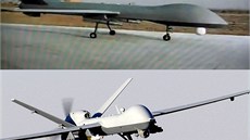 Čínský bezpilotní stroj Yi Long UAV a americký MQ-9 Reaper Čínský bezpilotní stroj Yi Long UAV a americký MQ-9 Reaper