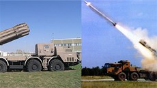 Ruský raketomet Smer a ínský raketomet A100