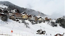 Pohled na městečko Kappl Pohled na městečko Kappl