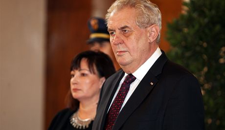Nový prezident Milo Zeman se na Praském hrad bhem svého prvního pracovního