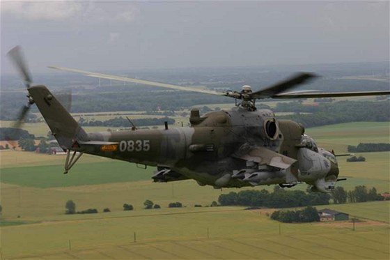 Vrtulník Mi-35 (ilustarní snímek)