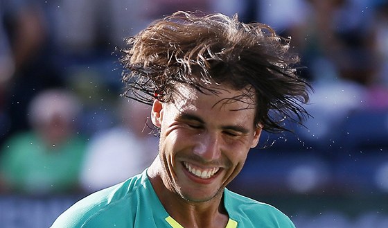 OPOJENÍ Z VÍTZSTVÍ. Rafael Nadal po vítzství na turnaji v Indian Wells