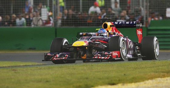 Sebastian Vettel z Red Bullu na trati Velké ceny Austrálie.
