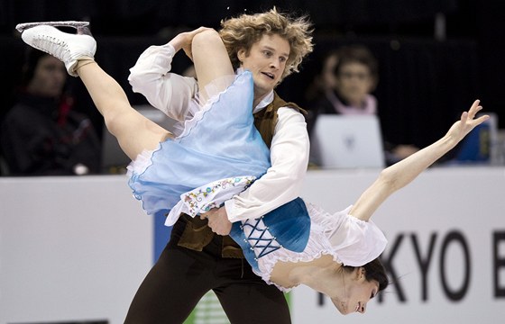 Americký tanení pár Meryl Davisová a Charlie White na mistrovství svta v