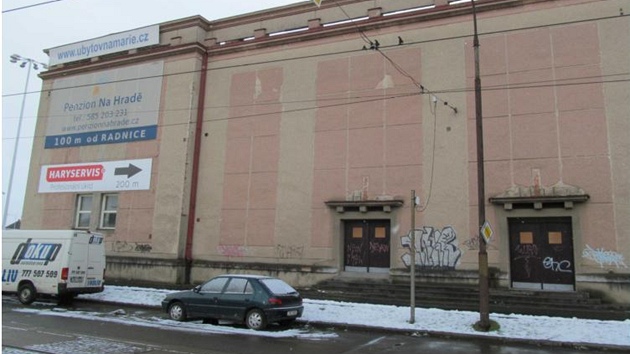 Podoba Hodolanskho divadla v Olomouci ped zatkem pestavby na kasino s hotelem