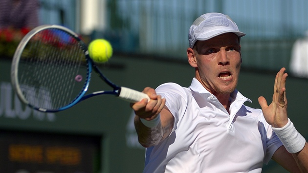 Tomá Berdych na turnaji v Indian Wells