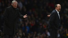 REISÉI. Alex Ferguson, éf Manchesteru United (vlevo), a Rafael Benítez,