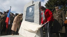 Odhalení pomníku generálu a československému prezidentu Ludvíku Svobodovi v Odhalení pomníku generálu a československému prezidentu Ludvíku Svobodovi v