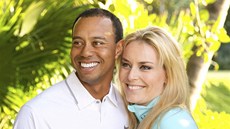 Lindsey Vonnová a Tiger Woods