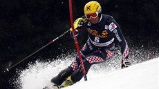 Ivica Kosteli pi slalomu, který hostila Kranjska Gora. 