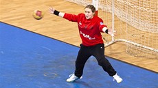 Mostecká Dominika Müllnerová v pohárovém utkání proti polskému Koszalinu.
