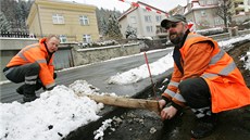 V ulici Na Vyhlídce v Karlových Varech zaala generální rekonstrukce.