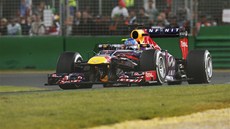 Sebastian Vettel z Red Bullu na trati Velké ceny Austrálie.