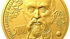 Tomáš Garrigue Masaryk od Oldřicha Kulhánka na zlaté medaili Tomáš Garrigue Masaryk od Oldřicha Kulhánka na zlaté medaili