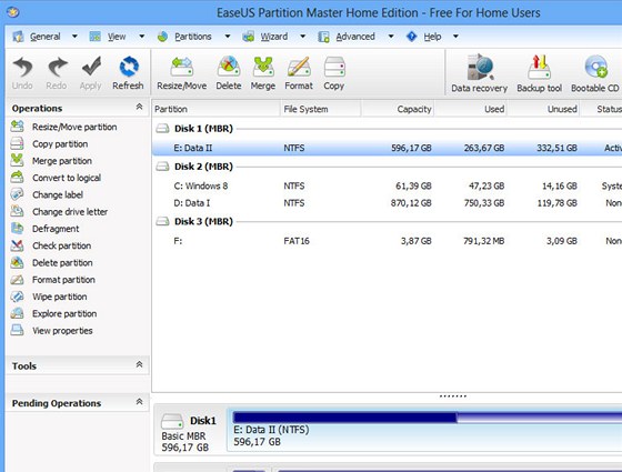 EaseUS Partition Master Home Edition