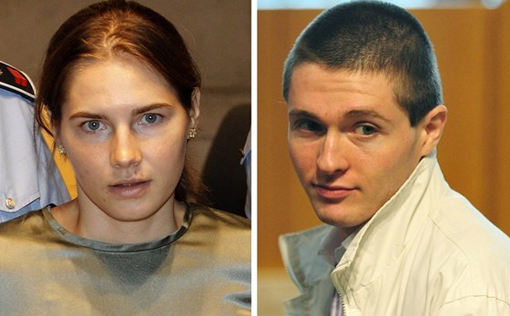 Amerianka Amanda Knoxová a její italský pítel Raffaele Sollecito na archivním...