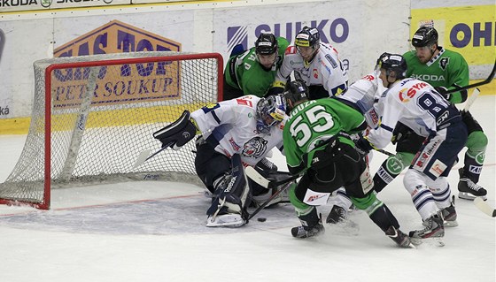 Momentka z utkání Mladá Boleslav - Liberec 