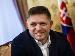 Robert Fico pi rozhovoru pro slovensk denk SME.