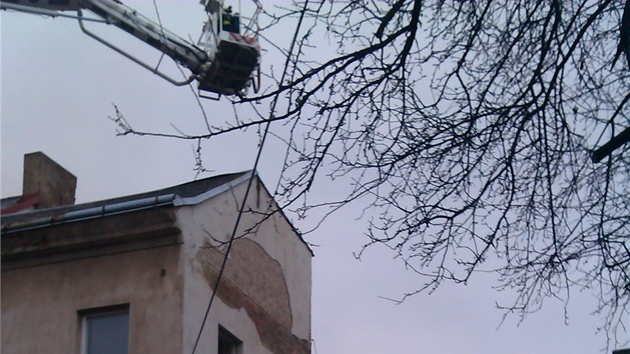 Por zachvtil v ptek rno vybydlen dm v Majakovskho ulici v steck tvrti Pedlice.
