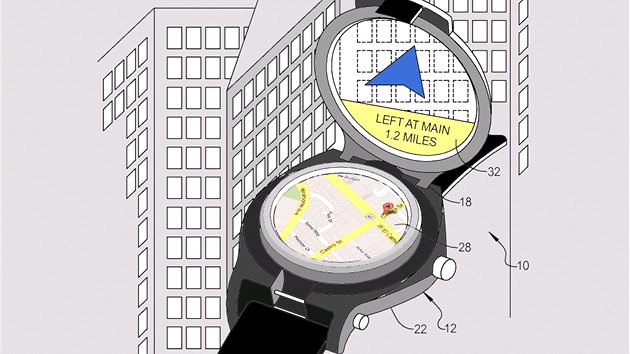 Google si patentoval hodinky s vklopnm prhlednm displejem.