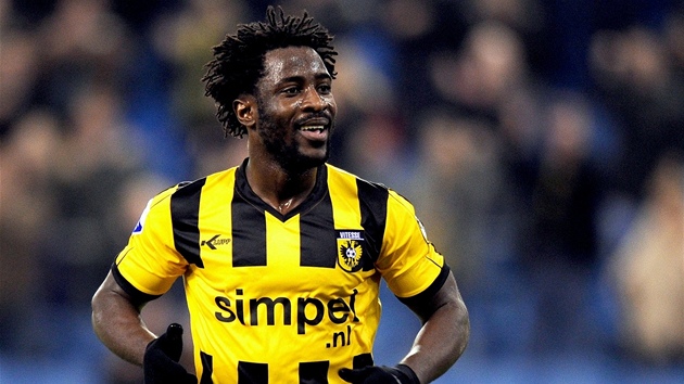 KANONÝR. Bony Wilfried v dresu nizozemského Vitesse Arnhem.