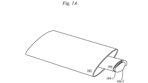 Patent Apple na pstroj s displejem kolem dokola