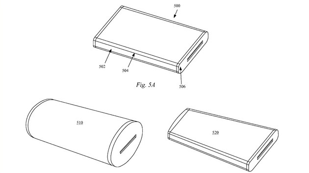Patent Apple na pstroj s displejem kolem dokola