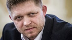 Robert Fico při rozhovoru pro slovenský deník SME. Robert Fico při rozhovoru pro slovenský deník SME.