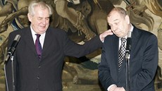 Prezident Miloš Zeman přijal na Hradě šéfa odborů Jaroslava Zavadila i zástupce Prezident Miloš Zeman přijal na Hradě šéfa odborů Jaroslava Zavadila i zástupce